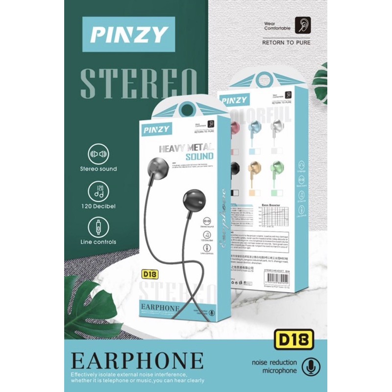 Tai Nghe Pinzy D18 Series Bằng Kim Loại Chất Lượng Cao | BigBuy360 - bigbuy360.vn