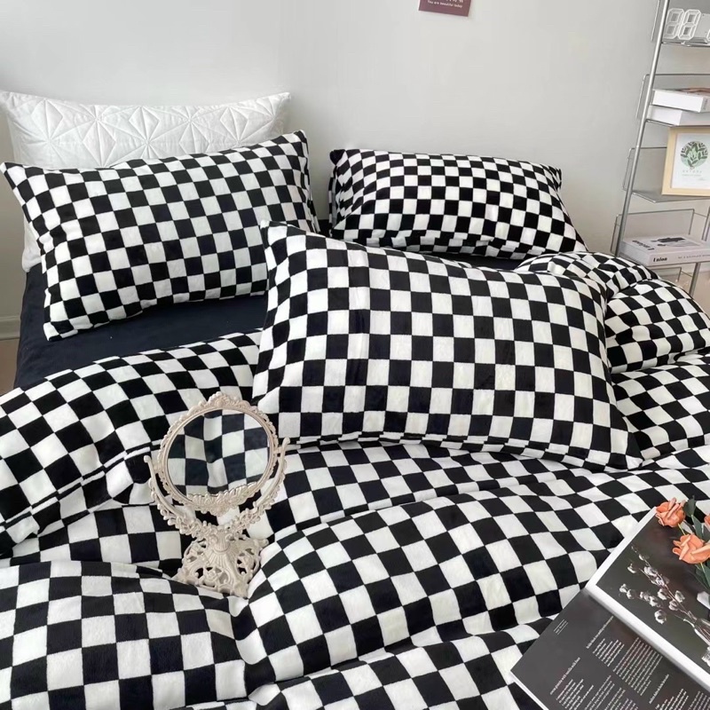Set Bộ Vỏ Nỉ Nhung Sữa Mệm Mịn Ấm Áp Nhiều Hoạ Tiết Xinh Xắn Đáng Yêu _ shinbedding
