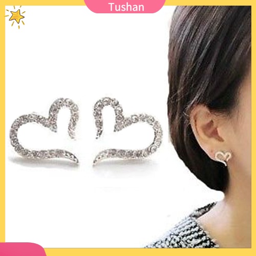 Bông tai nữ đính đá thời trang sang trọng