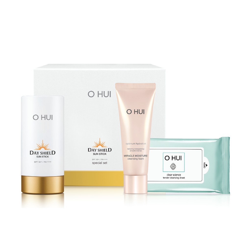 Bộ Làm Sạch Và Chống Nắng 3 Món OHUI Day Shield Sun Stick 95g | BigBuy360 - bigbuy360.vn