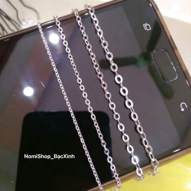 Dây công đơn chuẩn bạc ta dạng xích hàng về nhiều sale rẻ Mainomi Shop Bạc Xinh