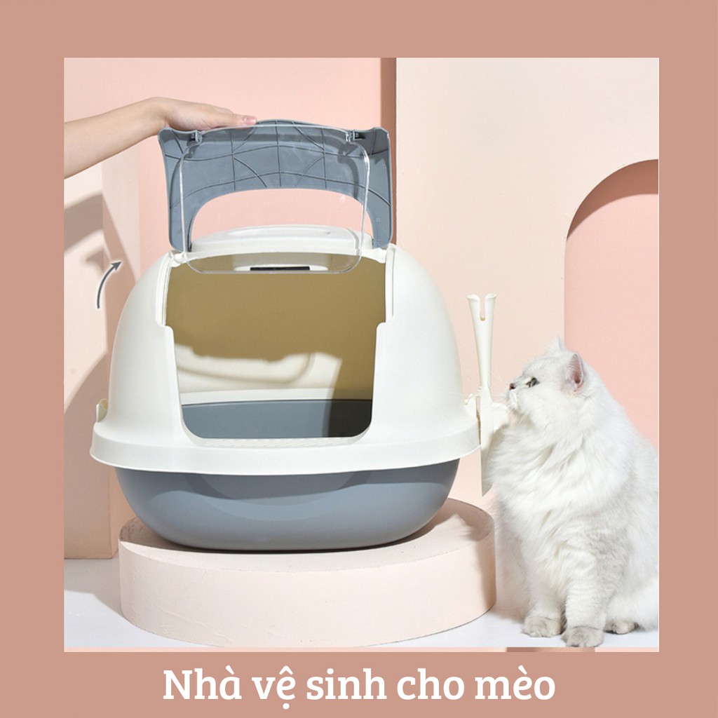 [FREESHIP XTRA] NHÀ VỆ SINH Cho Mèo Đẹp (3 Màu)