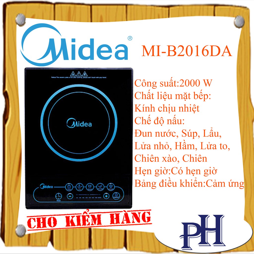 BẾP ĐIỆN TỪ MIDEA MI-B2016DA