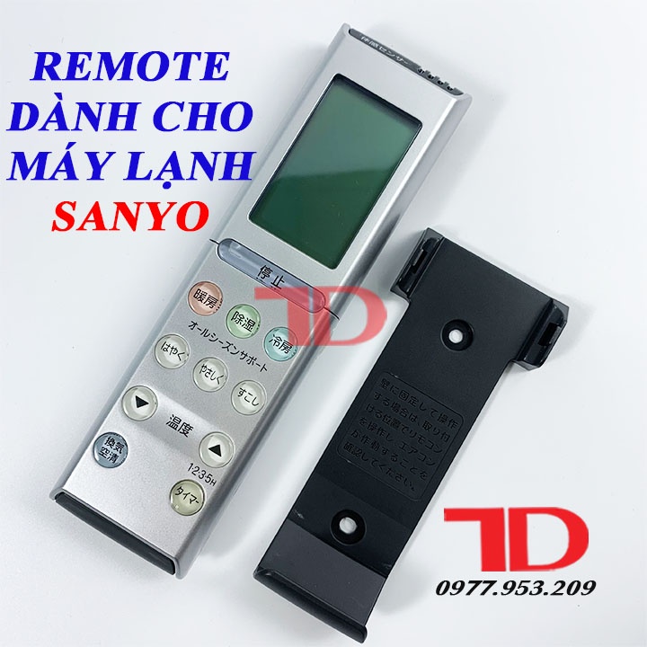 Remote máy lạnh Sanyo đen Nhật