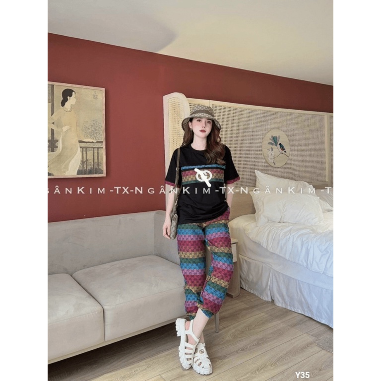 (Free Ship) SÉT BỘ ÁO COTTON QUẦN BỐ CÁ TÍNH TRẺ TRUNG HỢP THỜI TRANG UP Shop VLTN