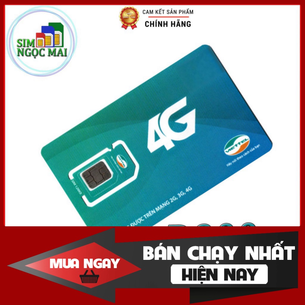 NGÀY KHUYẾN MÃI  Sim 4G Viettel D900 - D500 - D500T Trọn Gói 1 Năm Không Nạp Tiền - NGHE GỌI ....