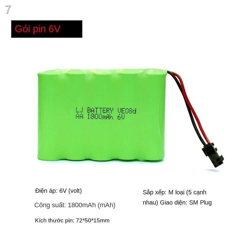 Điều khiển từ xa đồ chơi điện máy xúc ô tô sạc pin 4.8V6V đa năng 1800 mAh