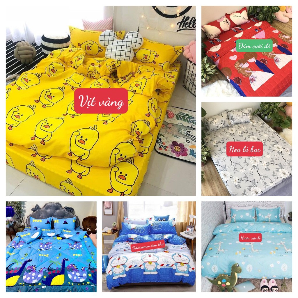 [Free ship-Xả kho cắt lỗ]Drap ga giường poly,chát chọn mẫu,sẵn hàng tại tp hcm-mẫu hello kitty dâu