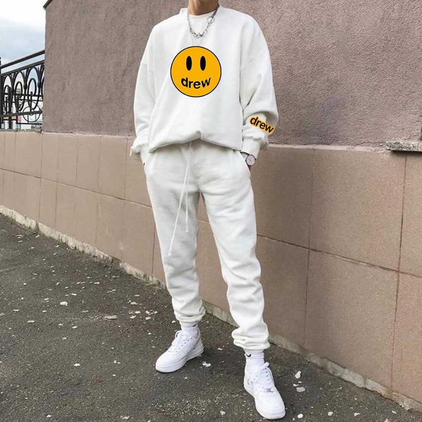 Áo Sweater Nam Nữ DREW Form Rộng, Unisex Basic Chất Liệu Nỉ Bông  Phong Cách Hàn Quốc