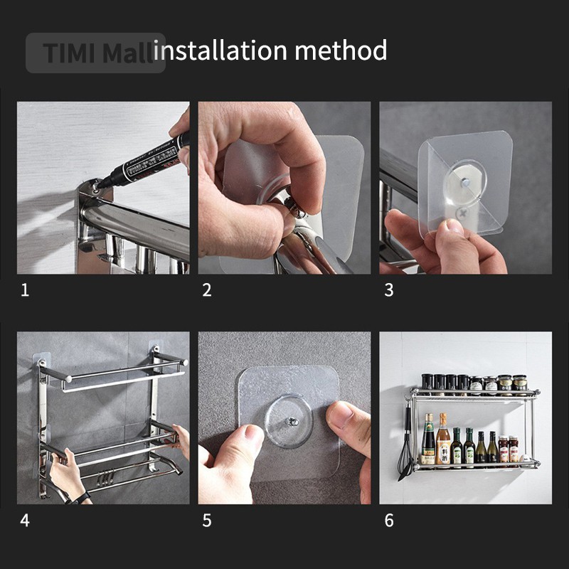 Giá treo chai gia vị gắn tường tiện dụng dành cho nhà bếp