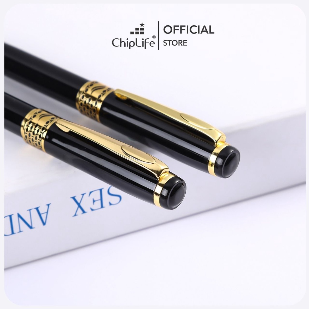 Bút ký khắc tên CHIPLIFE PX025 - dạng xoay viền tổ ong ngòi 0.7mm mực xanh