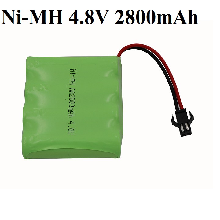 Pin sạc 4.8v dung lượng 2800mah dùng cho xe mô hình điều khiển từ xa cổng nối SM