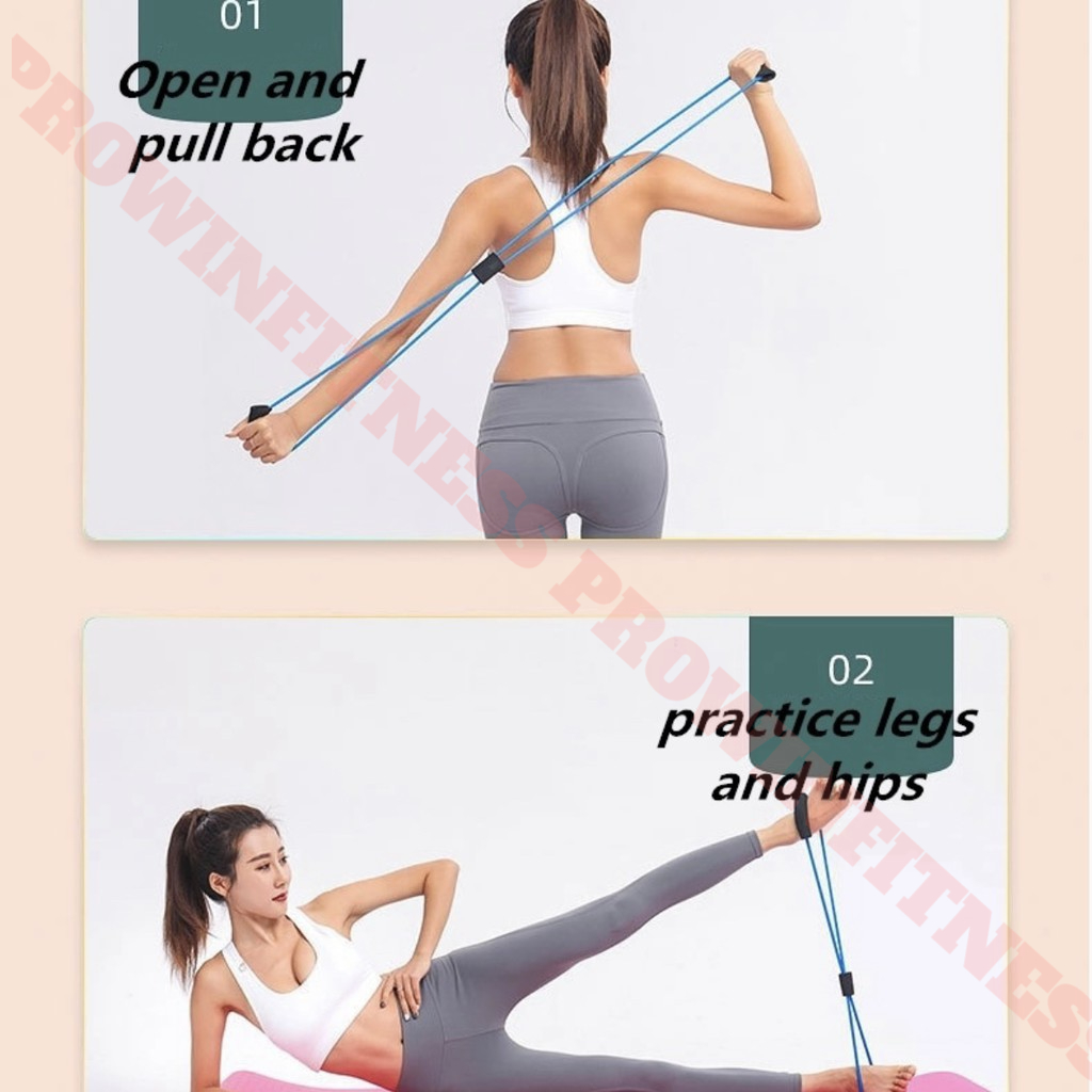 Dây kháng lực số 8 tập Prowin Fitness Yoga Gym chuyên dụng