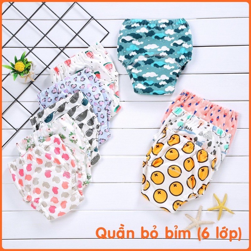 Quần bỏ bỉm cao cấp Goodmama 6 lớp cho bé từ 5 -17kg