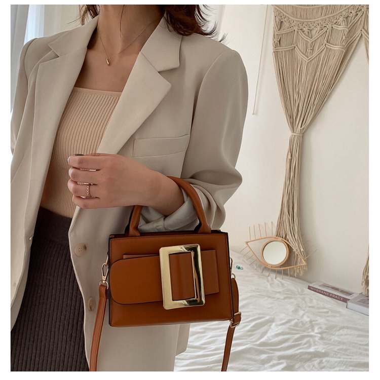 Túi đeo vai IELGY cỡ vuông nhỏ phong cách Hàn Quốc thời trang cho nữ