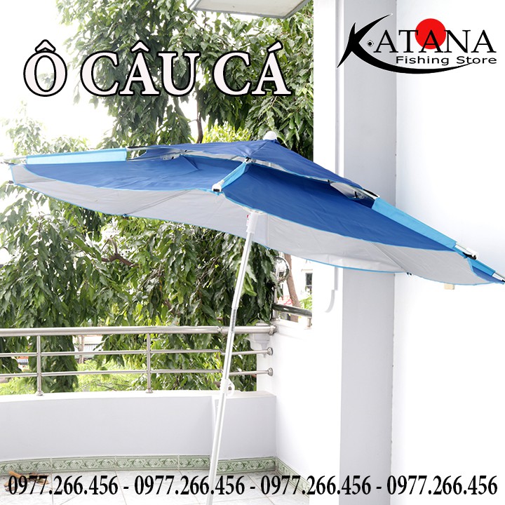 Ô câu cá -  dù đi câu che nắng, mưa, dã ngoại 2 tầng cao cấp