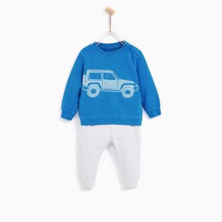 Bộ quần áo nỉ zara bé trai