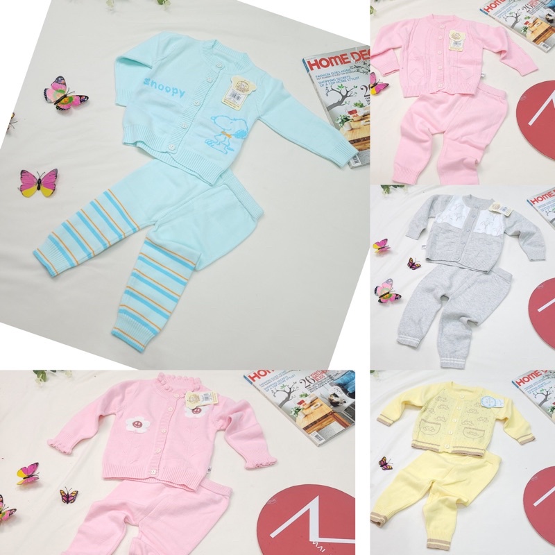 Bộ len Quảng Châu 1 lớp cho bé trai bé gái 0-3 tuổi (New-Bảng 3)