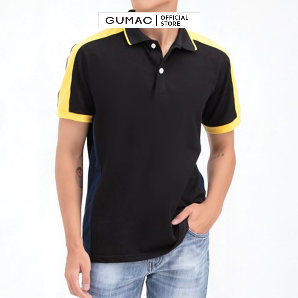 [Mã WABRGD12 giảm 10% đơn 250K] Áo thun nam polo phối màu GUMAC ATNB609 | BigBuy360 - bigbuy360.vn