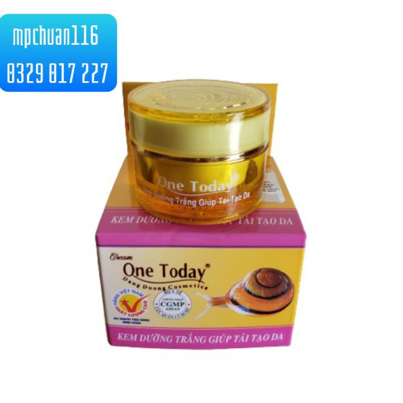 Kem Tái Tạo 9g (giá tem 119K )One Today dưỡng trắng da ốc sên