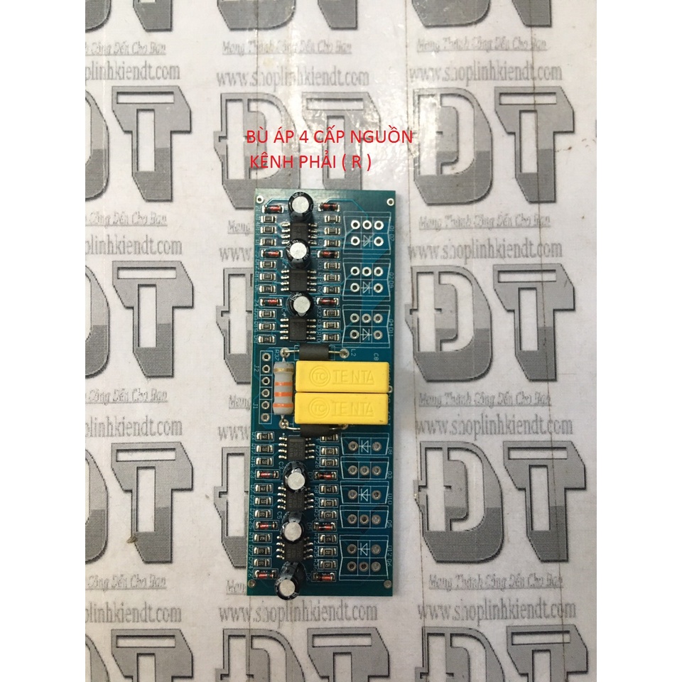 Bo mạch bù áp đẩy B3 loại 3 4 cấp nguồn không gồm sò bù áp và diode