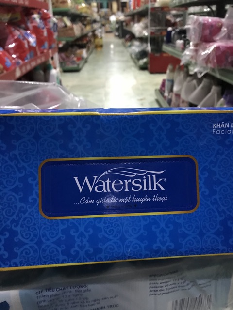 Khăn Giấy Rút Hộp Watersilk 150 tờ/ 2 mặt