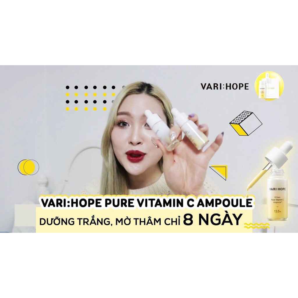 (ĐẠI LÝ CHÍNH HÃNG )-( MẪU MỚI NHẤT) SERUM Varihope 8 Days Pure Vitamin C Ampoule - Tinh chất Vitamin C | BigBuy360 - bigbuy360.vn
