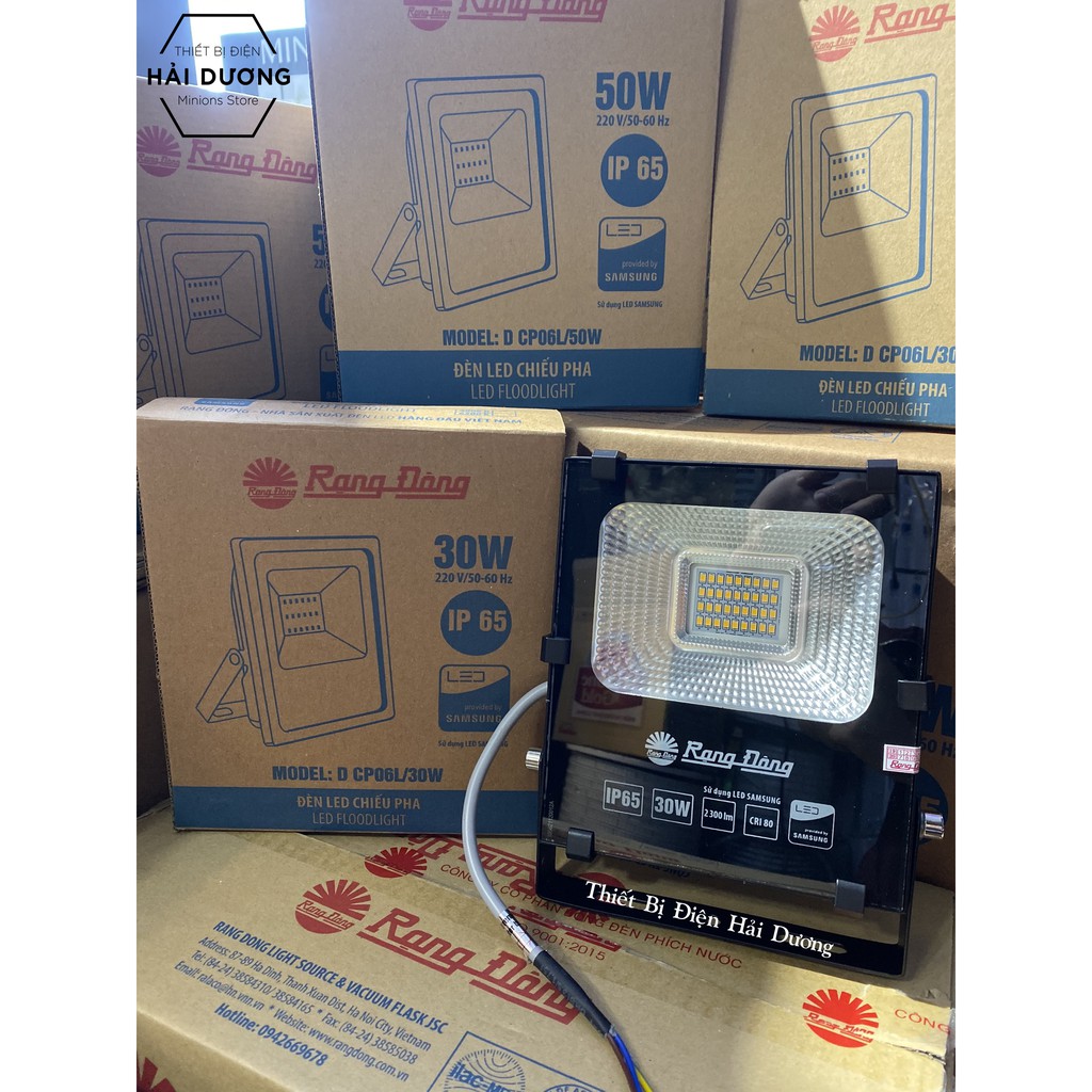Đèn LED chiếu pha 20W - 30W Rạng Đông Model D CP06L Chip Led Samsung - Bảo Hành 24 Tháng