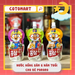 Nước hồng sâm 6 năm tuổi cho bé Pororo - Hàn Quốc (hộp 10 gói)