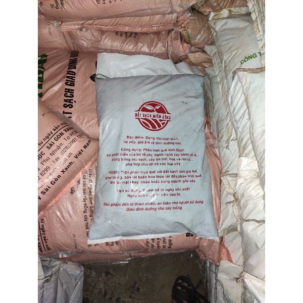 phân trùn quế nguyên chất giảm ẩm túi 10kg củ chi(có giao hỏa tốc)- bón rau và cây ăn trái rất tốt