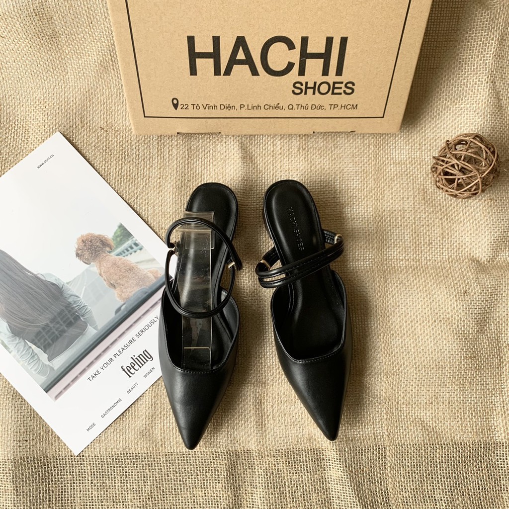 SANDAL MỦI NHỌN CAO 3P MANG ĐƯỢC HAI KIỂU ẢNH THẬT