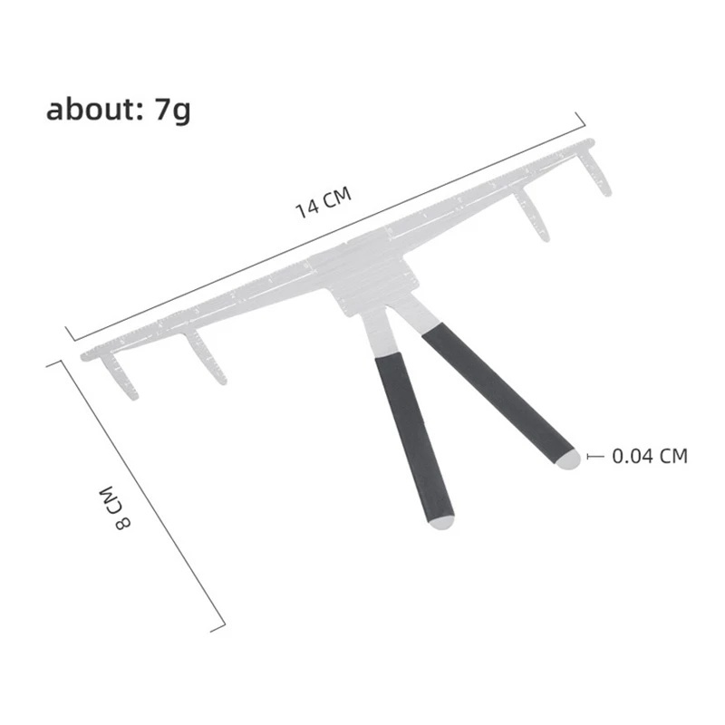 Thước Đo Cân Bằng Lông Mày 3D Bằng Kim Loại Điều Chỉnh Được Tiện Dụng