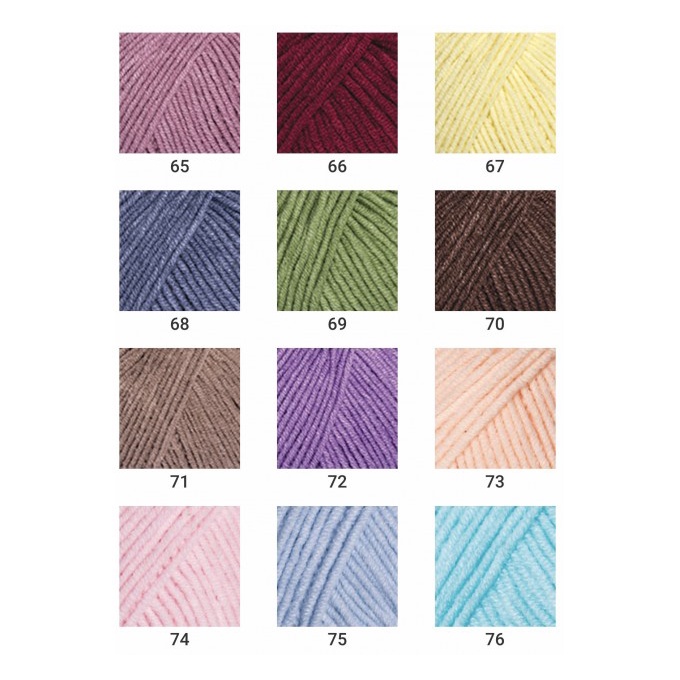 Len JEANS Hãng YarnArt (Màu 01-63)