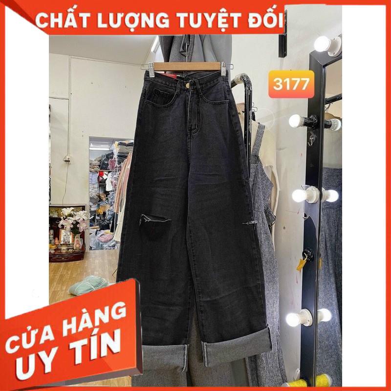 QUẦN JEANS ỐNG RỘNG XÁM NAM NỮ ĐỀU MẶC ĐƯỢC- hình thật shop chụp | BigBuy360 - bigbuy360.vn