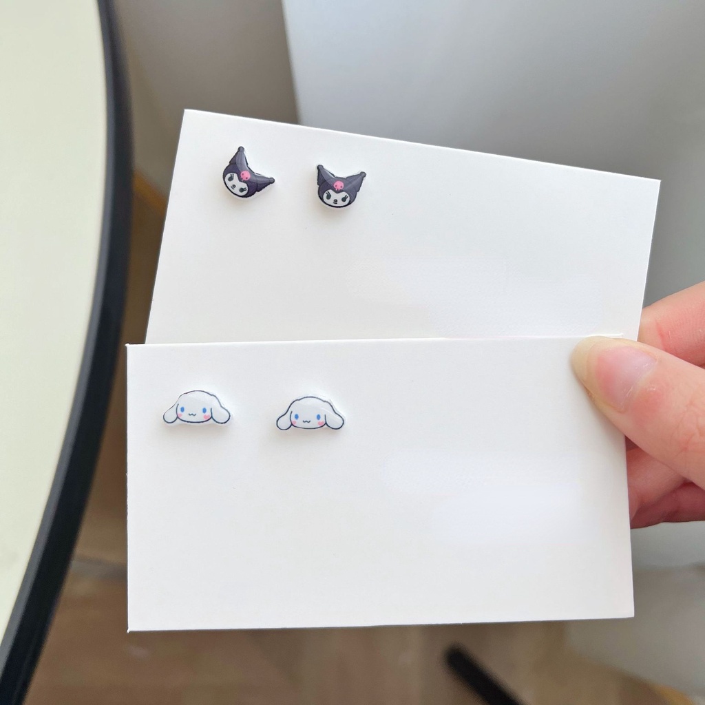 Plastic Needle Anime Earrings for Girls New Cute Cartoon Anime Earrings Jewelry Student Cartoon Earrings Earrings Hypoallergenic Earrings