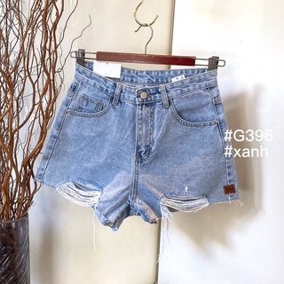 Quần short nữ jean rách đùi