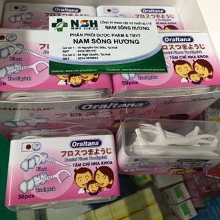 HỘP 50C CÁI Tăm Chỉ Nha Khoa xuất khẩu Nhật Bản Oraltana TANAPHAR