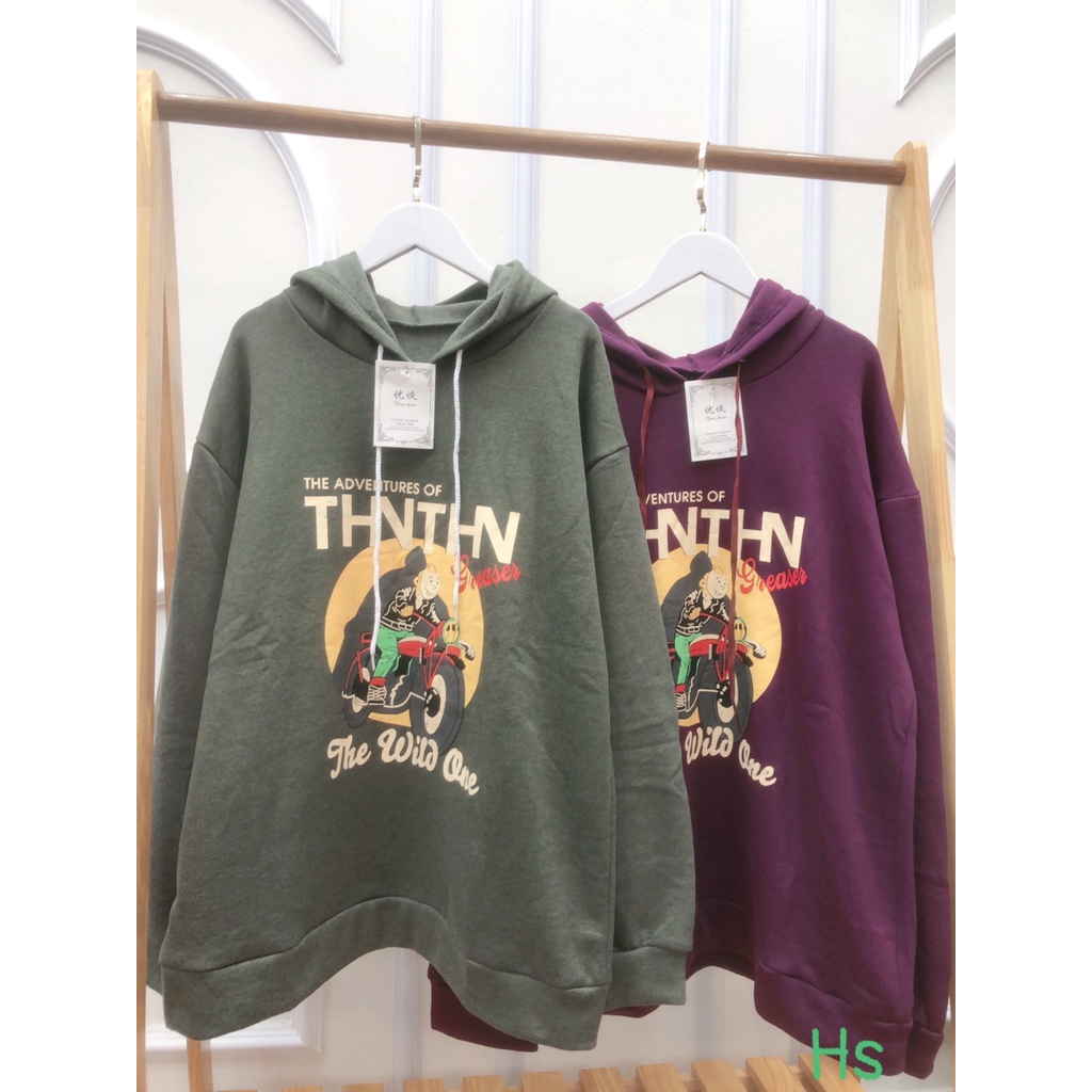 Áo hoodie tin tin chạy xe MEMN 693