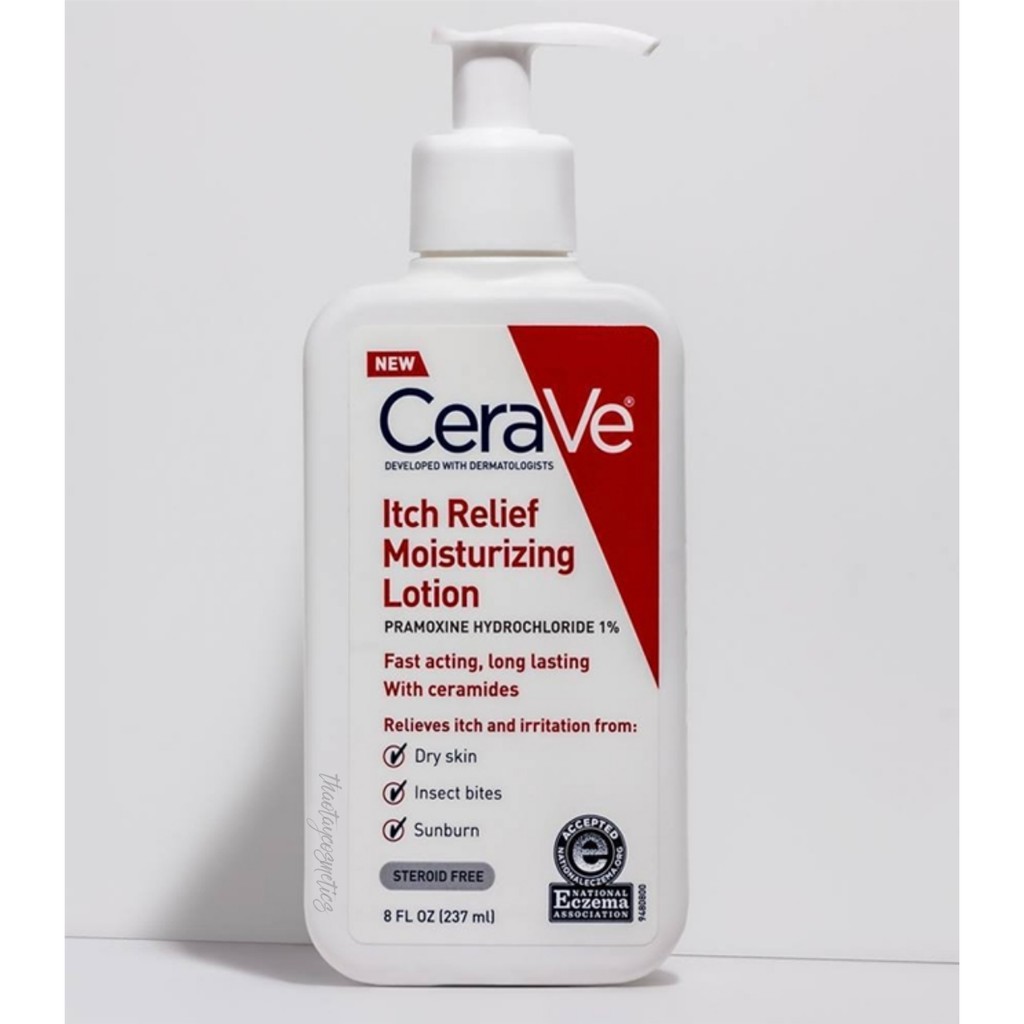 [Hàng Mỹ] Sữa dưỡng thể làm dịu ngứa da, chàm da CeraVe Itch Relief Moisturizing Lotion