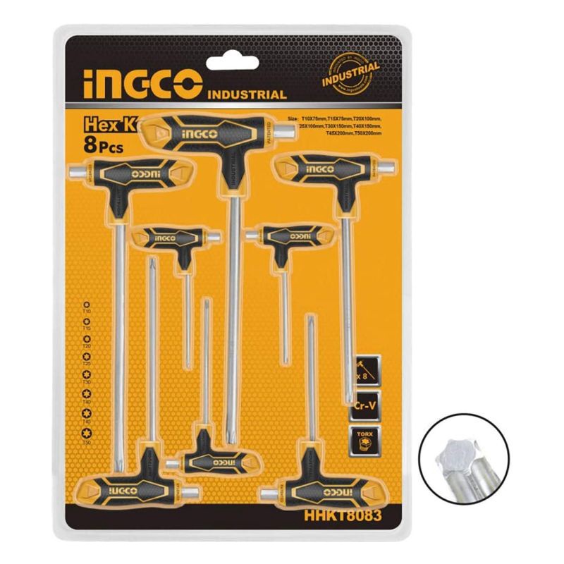 BỘ 8 CHÌA LỤC GIÁC BÔNG T INGCO CHÍNH HÃNG MÃ: HHKT8083