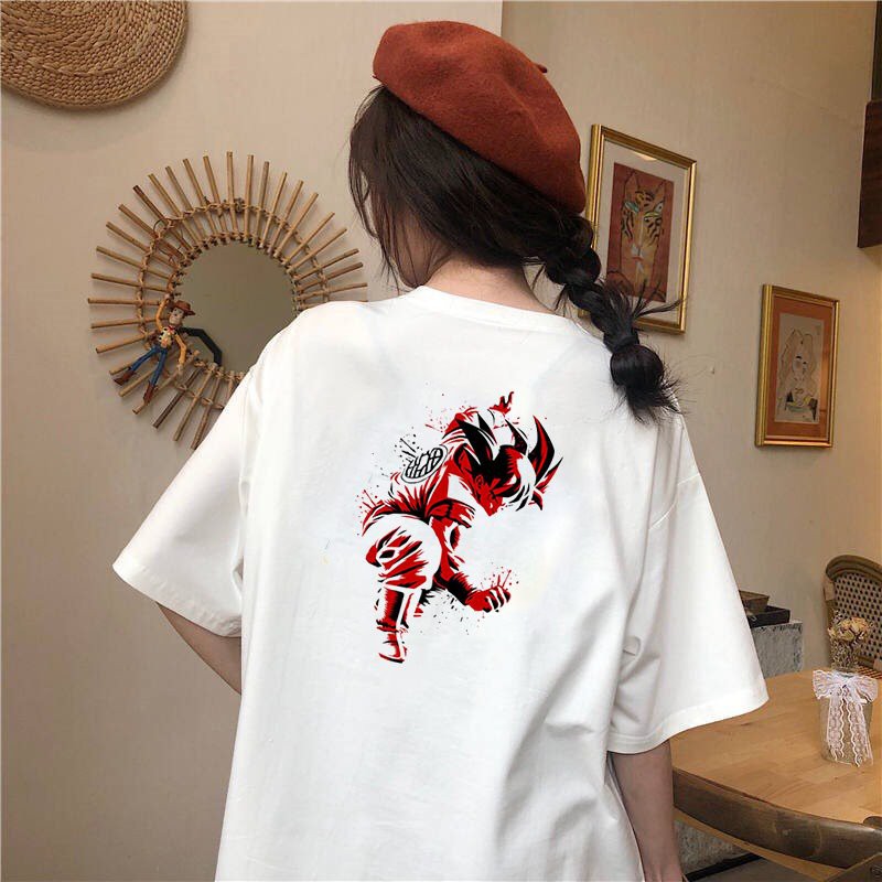 Áo thun tay lỡ form rộng Goku phong cách Nhật Bản vải dày mịn 2020T2405