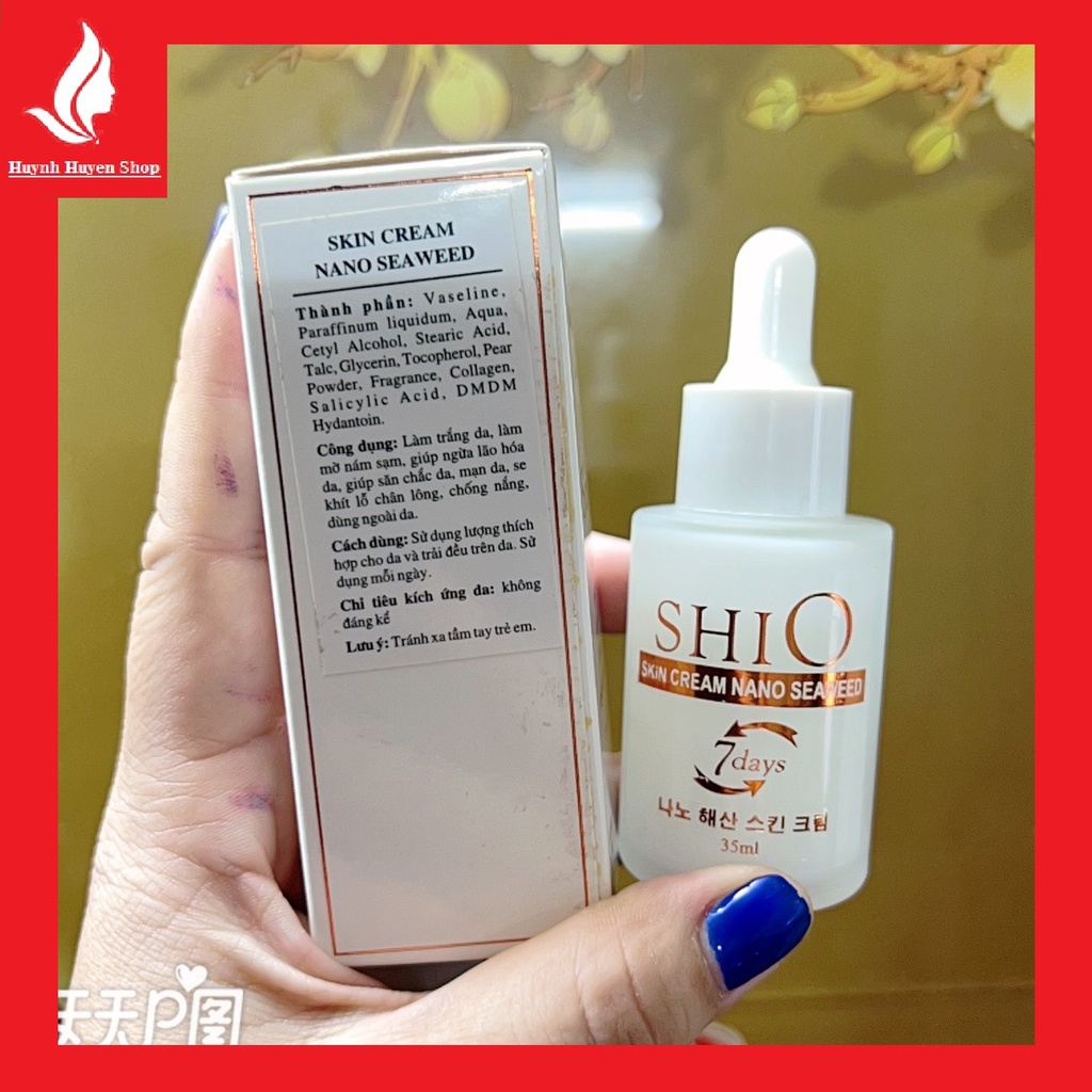 Serum dưỡng da SHIO dưỡng da trắng mịn mờ thâm nám Hàn Quốc chai 35ml