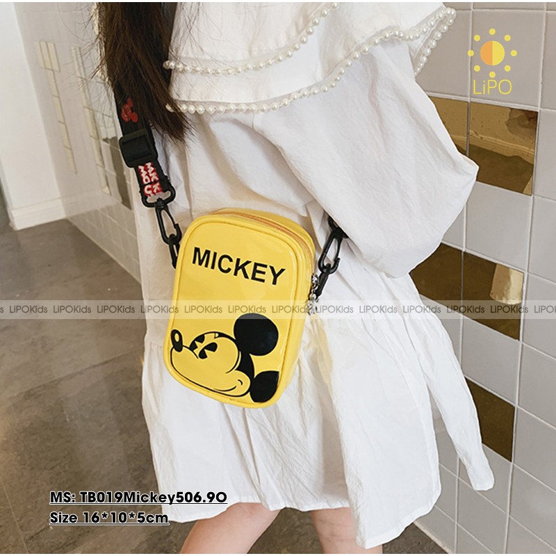 TÚI MICKEY HÌNH CHỮ NHẬT DÁNG ĐỨNG CHO BÉ - TB019Mickey506