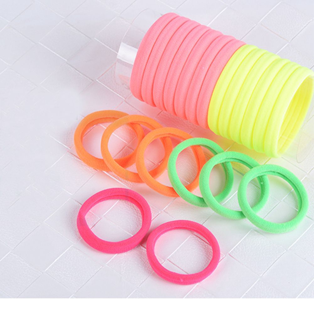 Set 40/60 thun cột tóc co giãn nhiều màu thời trang