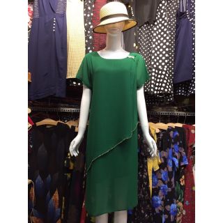 Đầm trung niên dáng suôn giấu bụng bigsize