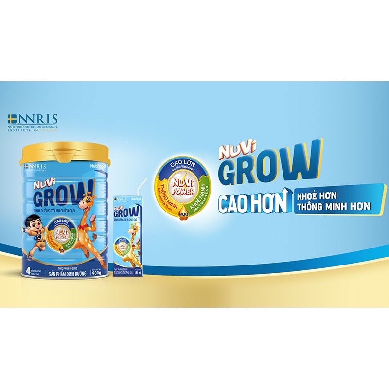 Sữa Nuvi grow step 4 loại 900gam (mẫu mới, date mới)