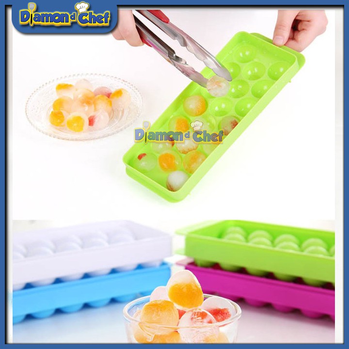 Khuôn thạch bi, thạch hình cầu/khay đá bi/ rau câu bi bằng nhựa bền đẹp 20v