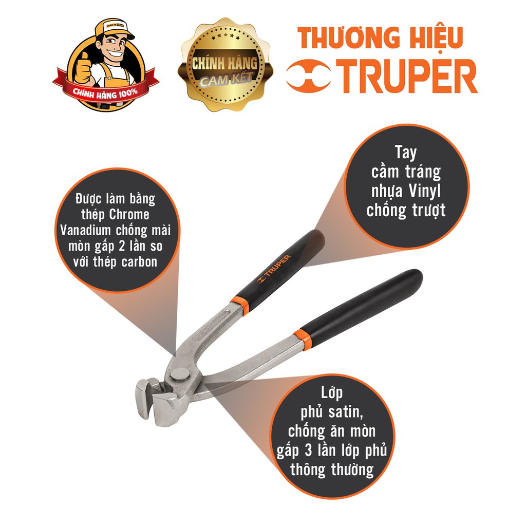 Dụng cụ sửa chữa,Hộp đồ nghề,Kìm càng cua 10in/255mm Truper tn-10a.