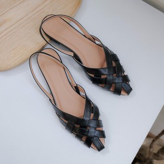 ZORI Sandal Đế Bệt Mũi Nhọn, Quai Đan Chéo. Mã: SD129
