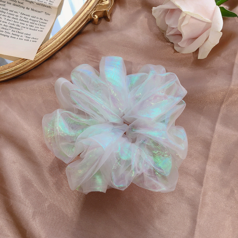 Dâu buộc tóc vải lưới đơn giản dễ thương dành cho nữ